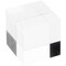 Plymor Clear Polished Acrylic Square Display Block, 1.5" H x 1.5" W x 1.5" D